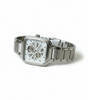 Square Skeleton Automatic Watch – Stainless Steel